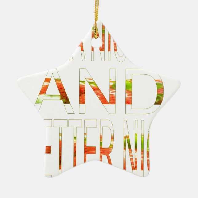 Schöner Tag Keramik Ornament (Vorne)