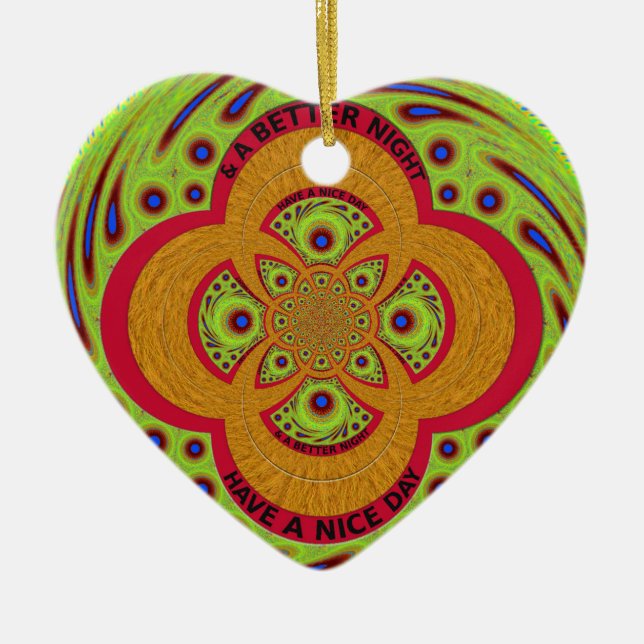 Schöner Tag Keramikornament (Vorne)