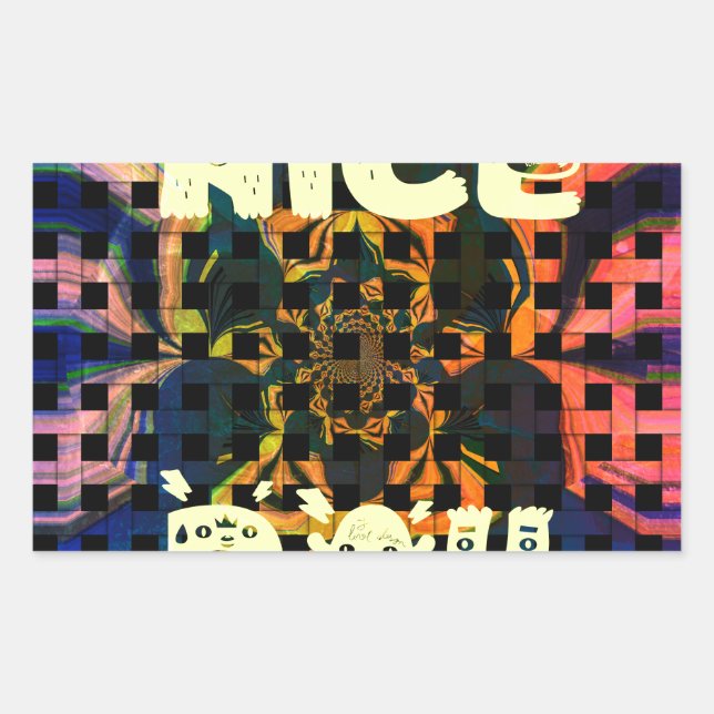 schöner Tag Rechteckiger Aufkleber (Vorderseite)