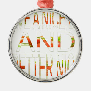 Schöner Tag Silbernes Ornament