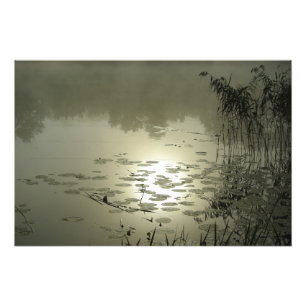 Schöner Tag über dem See Fotodruck