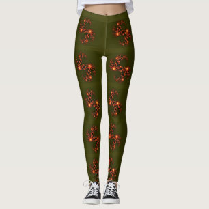 Schöner Tag und eine bessere Nacht Olivenöl Grün Leggings