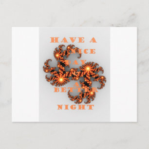 Schöner Tag und eine bessere Nacht Postkarte