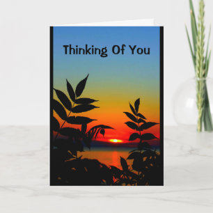 Schöner Tag vom Sonnenaufgang bis zum Sonnenunterg Karte