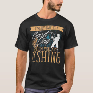 Schöner Tag Wenn Du Fischest Fischer Retro Vintag T-Shirt