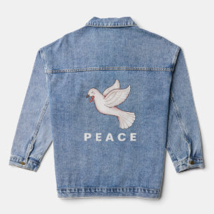 Schöner Taubenfrieden Inspirational Pacifist Jeansjacke