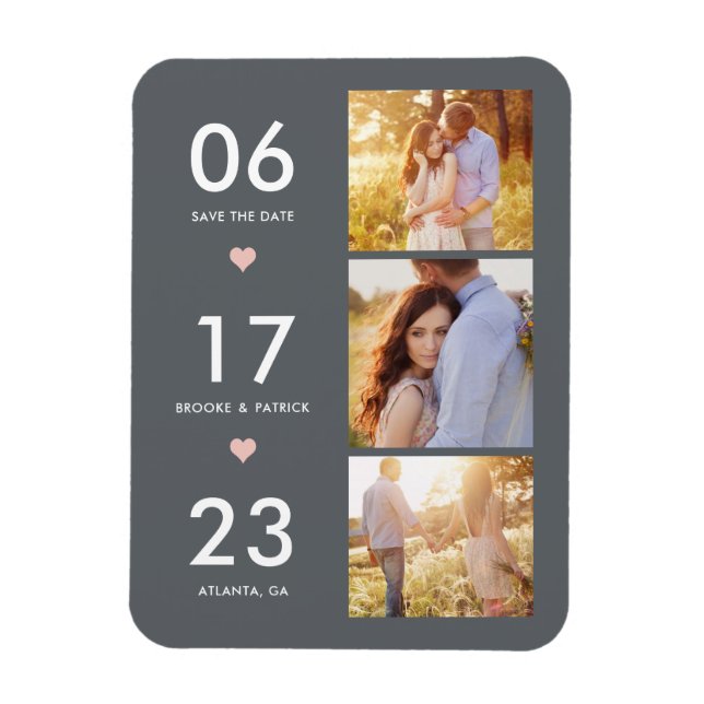 Schöner Termin EDITABLE COLOR Save The Date Magnet (Vertikal)