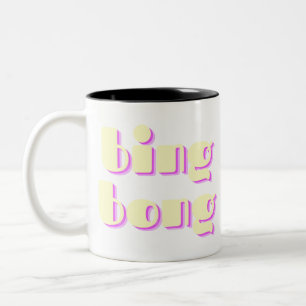 SCHÖNER TEXT ZWEIFARBIGE TASSE