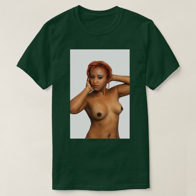 Schöner Topless Redhead 2 T-Shirt (Design vorne)
