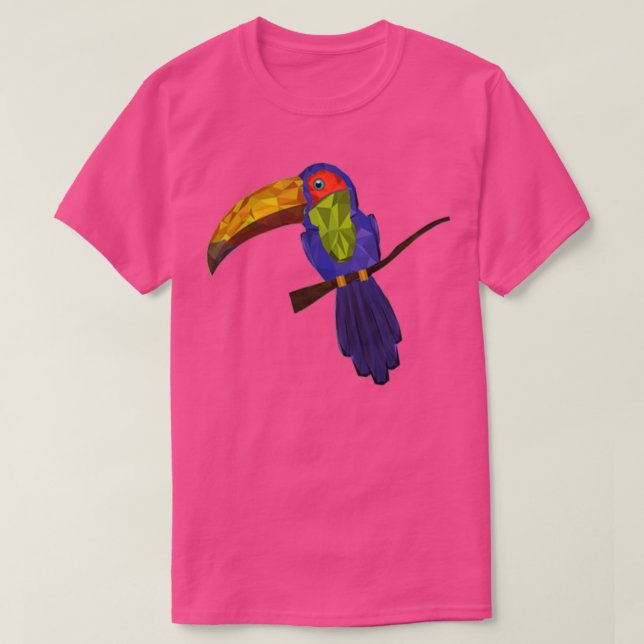 Schöner Toucan Origami T-Shirt (Design vorne)