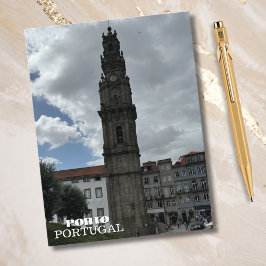 Schöner Tower Porto Portugal Reisen Fotografie Feiertagspostkarte