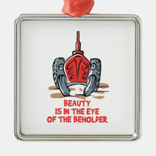 Schöner Traktor Silbernes Ornament