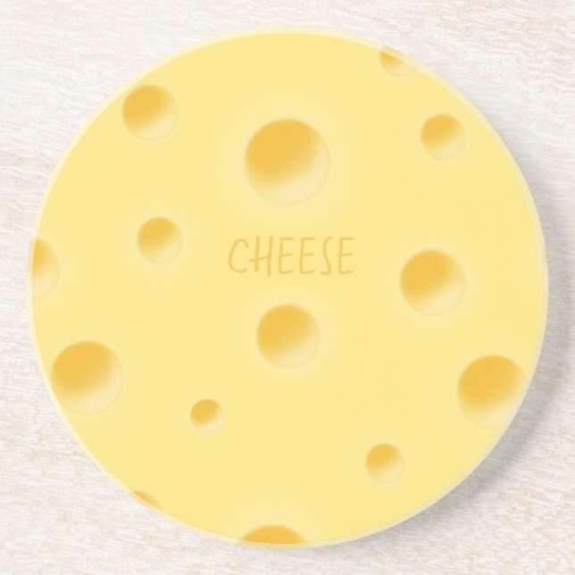 Schöner Träumerischer Schweizer Käse Personalisier Getränkeuntersetzer (Vorne)