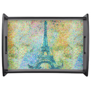 Schöner trendiger, Vintager Eiffelturm Tablett