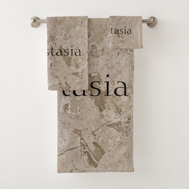 Schöner trendy Marmor, Augen Badhandtuch Set (Insitu)