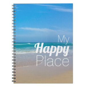 Schöner tropischer Blue Beach Inspiration Notizblock