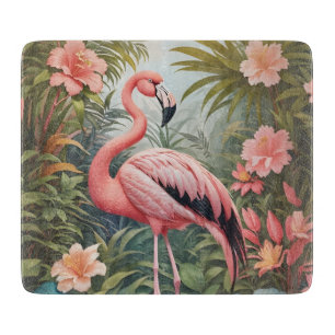 Schöner tropischer Flamingo Bird Schneidebrett