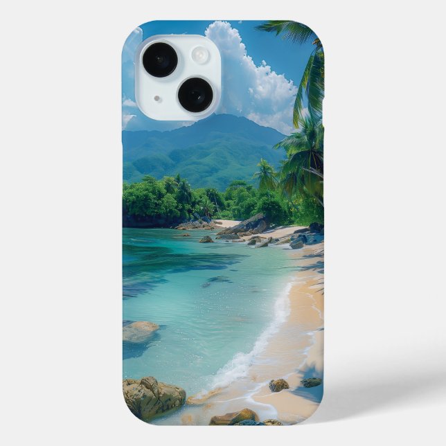 Schöner tropischer Strand Case-Mate iPhone Hülle (Rückseite)