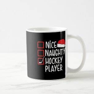 Schöner unartiger Hockeyspieler Weihnachten Lustig Kaffeetasse