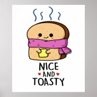 Schöner und gerösteter Niedlicher Toastbutterpuffe
