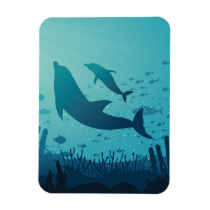 Schöner Unterwassersee Magnet
