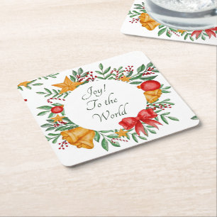 Schöner Urlaubsrahmen zum Anpassen Rechteckiger Pappuntersetzer