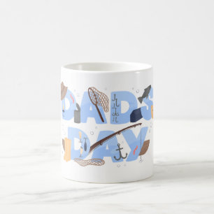 Schöner Vatertag für Angelfreunde Kaffeetasse