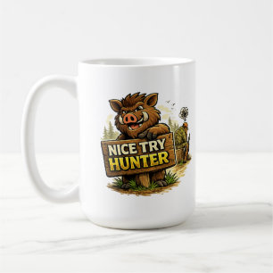 Schöner Versuch Jäger Kaffeetasse