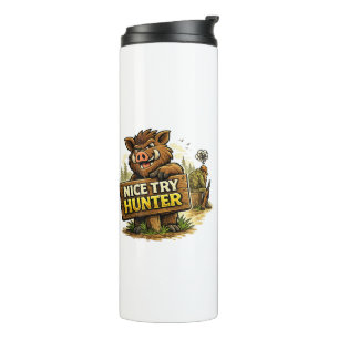 Schöner Versuch Jäger Thermosbecher