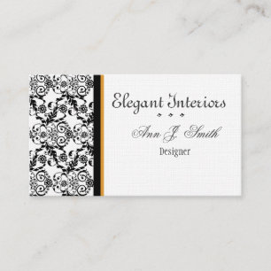 Schöner verzierter barocker Deluxe Damast-Designe Visitenkarte