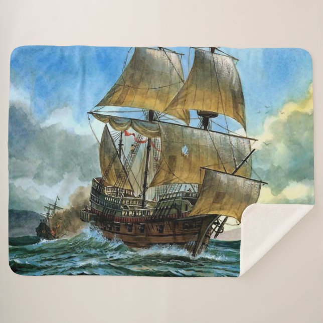 schöner vierstündiger Schiffsdruck Sherpadecke (Vorderseite (Horizontal))