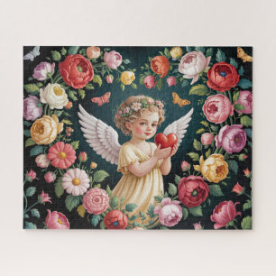 Schöner Vintage-Cherub Puzzle