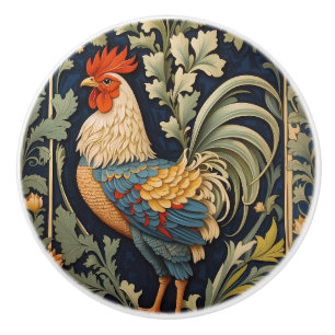 Schöner Vintage Hahn inspiriert von William Morris Keramikknauf