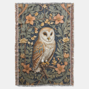 Schöner Vintager Barn Owl William Morris Inspirier Decke