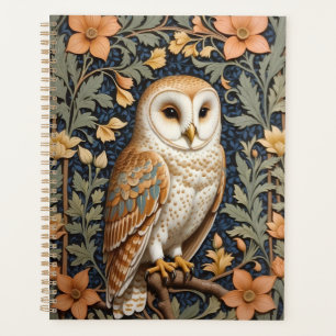 Schöner Vintager Barn Owl William Morris Inspirier Planer