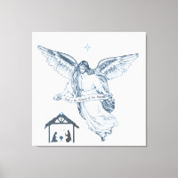 Schöner Vintager Engel mit Botschaft