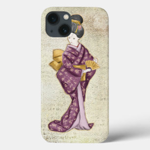 Schöner Vintager japanischer Geisha Case-Mate iPhone Hülle