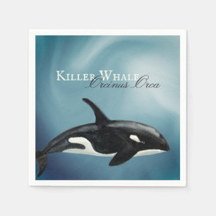 Schöner Wal, Orcinus Orca Serviette