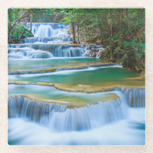 Schöner Wasserfall Glasuntersetzer