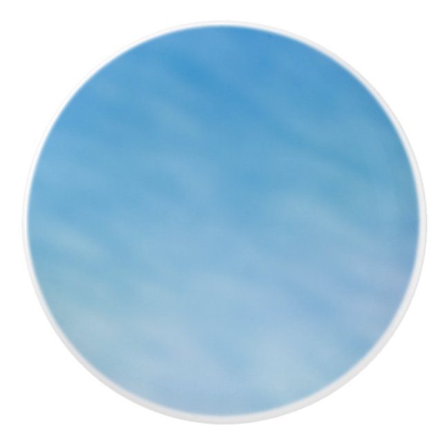 Schöner, weicher blauer Himmel mit traumhaften Wol Keramikknauf (Vorderseite)