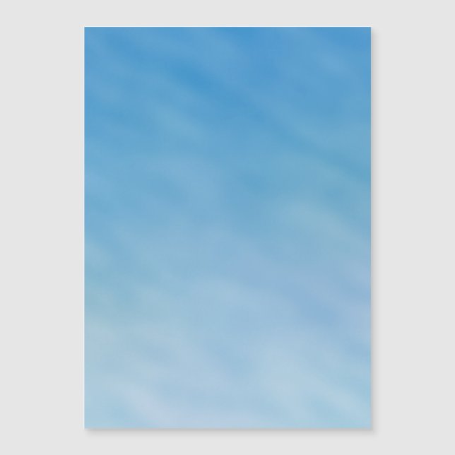 Schöner, weicher blauer Himmel mit traumhaften Wol Magnetkarte (Vorderseite)