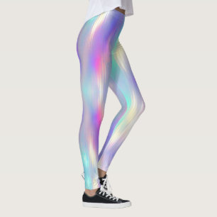 Schöner, weicher Holografischer Regenbogen Leggings