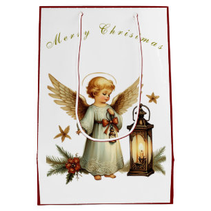 Schöner Weihnachtsangel Mittlere Geschenktüte