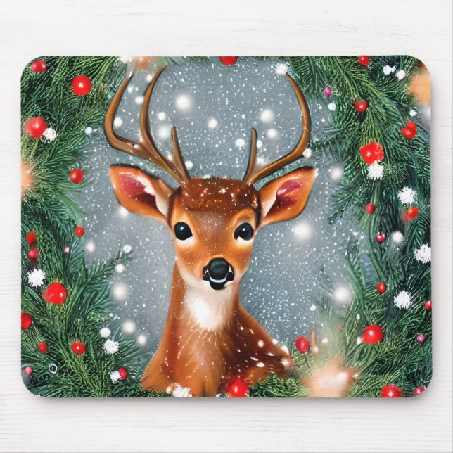 Schöner Weihnachtsbaum Mousepad (Vorne)
