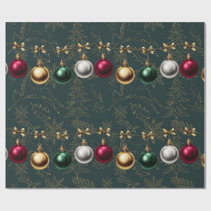Schöner Weihnachtsbaumkugel-Schmuck Geschenkpapier