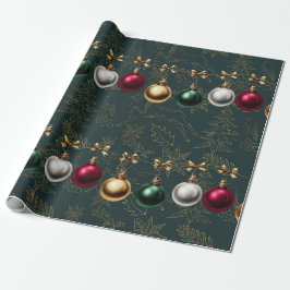Schöner Weihnachtsbaumkugel-Schmuck Geschenkpapier