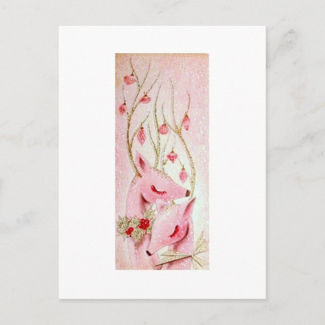 Schöner Weihnachtsmann Feiertagspostkarte (Vorderseite)