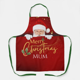 Schöner Weihnachtsmann Frohe Weihnachtsstext Custo Schürze