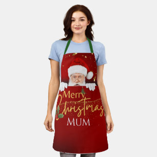 Schöner Weihnachtsmann Frohe Weihnachtsstext Custo Schürze
