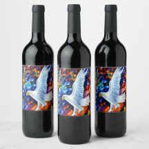 Schöner weißer Adler in Flight Painting